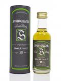 A bottle of Springbank Campbeltown Single Malt Miniature 15 Year Old