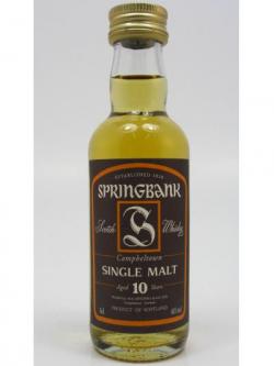 Springbank Campletown Single Malt Miniature 10 Year Old