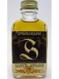 A bottle of Springbank Campletown Single Malt Miniature