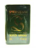 A bottle of Springbank Ceramic Book Miniature