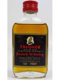 A bottle of Talisker Islands Single Malt Miniature