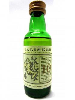 Talisker Single Malt Scotch Miniature 10 Year Old