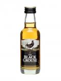 A bottle of The Black Grouse Miniature Blended Scotch Whisky
