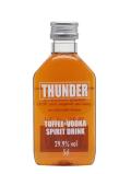 A bottle of Thunder Toffee Liqueur Miniature