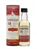 A bottle of Tomintoul 14 Year Old / Miniature