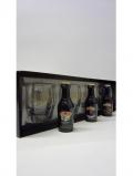 A bottle of Whisky Liqueur Baileys 3 X Miniatures 4 X Glasses Gift Set