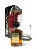 A bottle of Whisky Liqueurs Disaronno Amaretto Miniature Glass Gift Set