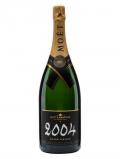 A bottle of Moët & Chandon 2004 Grand Vintage Champagne / Magnum