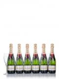 A bottle of Met & Chandon Brut Imprial - 6 Bottles With 6 Champagne Flutes Pack