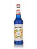 A bottle of Monin Curaçao Bleu (Blue Curaçao)