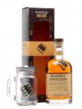 A bottle of Monkey Shoulder Gift Pack with Tankard Cocktail Jar Blended Whisky