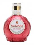 A bottle of Mozart White Chocolate Cream Strawberry Liqueur