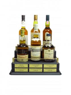 Multiple Distillery Packs Six Bottles Of Single Malt With Stand