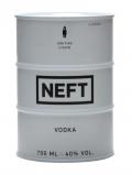 A bottle of Neft White Barrel Vodka