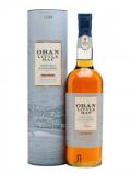 A bottle of Oban Little Bay Highland Single Malt Scotch Whisky