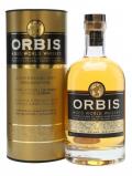 A bottle of Orbis Aged World Whiskey World Blended Whisky