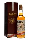 A bottle of Paddy Centenary Edition Single Pot Still Irish Whiskey