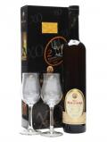 A bottle of Pere Magloire XO Calavdos and 2 Glasses Gift Pack