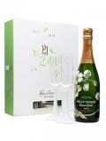 A bottle of Perrier Jouët Belle Epoque 2004 Bicentenary Glass Pack