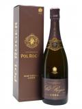 A bottle of Pol Roger 2008 Rose Vintage Champagne