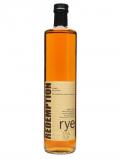 A bottle of Redemption Rye Whiskey Small Batch Kentucky Straight Rye Whiskey