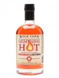 A bottle of Rock Town Lightning Hot Arkansas Lightning