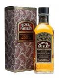 A bottle of Royal Paisley Blended Whisky / Chivas Blended Scotch Whisky