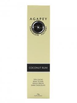 Agapey Dark Chocolate (70% Cacao) / Coconut and Rum / 70g