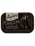 A bottle of Amarelli / Chicchi Liquorice In Dark Chocolate / 40g