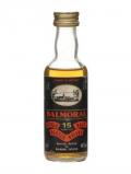 A bottle of Balmoral 15 Year Old Miniature