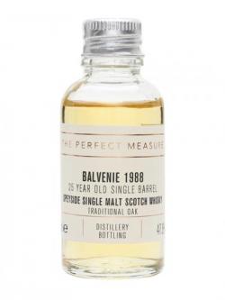 Balvenie 25 Year Old Single Barrel Sample / Traditional Oak Speyside Whisky