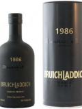 A bottle of Bruichladdich Blacker Still 1986 20 Year Old