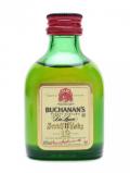 A bottle of Buchanan's 12 Year Old Deluxe Miniature Blended Scotch Whisky