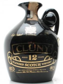 Cluny Black Ceramic 12 Year Old . Bot.1980s Blended Scotch Whisky