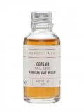 A bottle of Corsair Small Batch Triple Smoke Sample / Single Malt