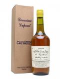 A bottle of Dupont Plus De 17 Ans Calvados