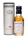 A bottle of Edradour 10 Year Old / Old Beige Label Miniature