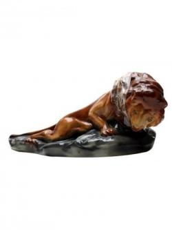 Ezra Brooks 152 Months Lion / Empty Decanter