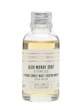 A bottle of Glen Moray 2007 Sample / 8 Year Old Single Malts of Scotland Speyside Whisky