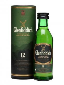 Glenfiddich 12 Year Old Miniature Speyside Single Malt Scotch Whisky