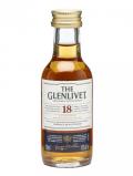 A bottle of Glenlivet 18 Year Old Miniature Speyside Single Malt Scotch Whisky