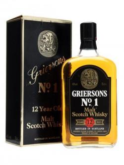 Griersons No.1 Blended Scotch / 12 Year Old / Bot.1980s Blended Whisky