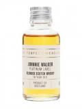A bottle of Johnnie Walker Platinum Label 18 Year Old Sample Blended Scotch Whisky