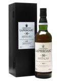 A bottle of Laphroaig 30 Year Old Islay Single Malt Scotch Whisky