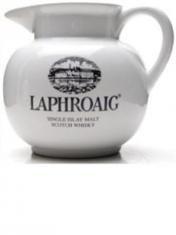 Laphroaig / White / Round / Medium Ceramic Jug