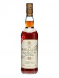 A bottle of Macallan 10 Year Old / 100 Proof Speyside Single Malt Scotch Whisky