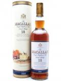 A bottle of Macallan 1985 / 18 Year Old / Vintage Label Speyside Whisky