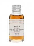 A bottle of Macallan 25 Year Old Sample / Sherry Oak Speyside Whisky