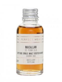 Macallan 25 Year Old Sample / Sherry Oak Speyside Whisky