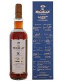 A bottle of Macallan Whisky Magazine Anniversary